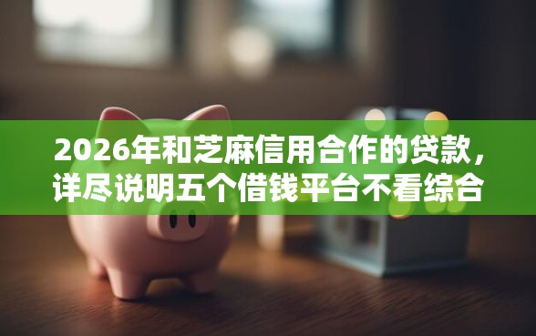 2026年和芝麻信用合作的贷款，详尽说明五个借钱平台不看综合评估的平台