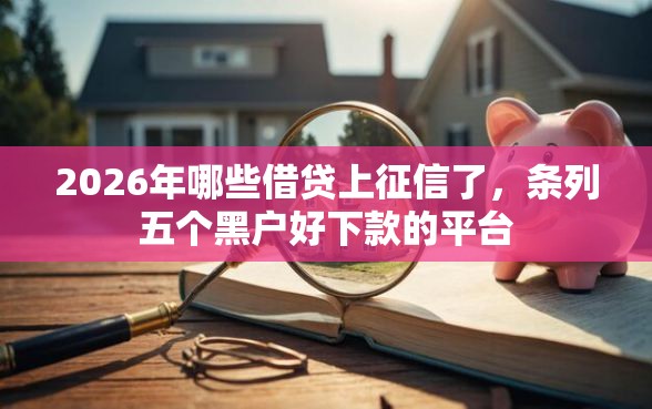 2026年哪些借贷上征信了，条列五个黑户好下款的平台