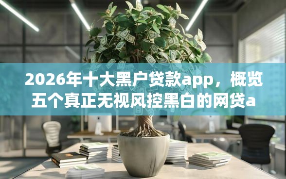 2026年十大黑户贷款app，概览五个真正无视风控黑白的网贷app