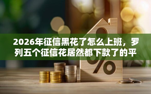 2026年征信黑花了怎么上班,罗列五个征信花居然都下款了的平台 2026年征信黑花了怎么上班,罗列五个征信花居然都下款了的平台