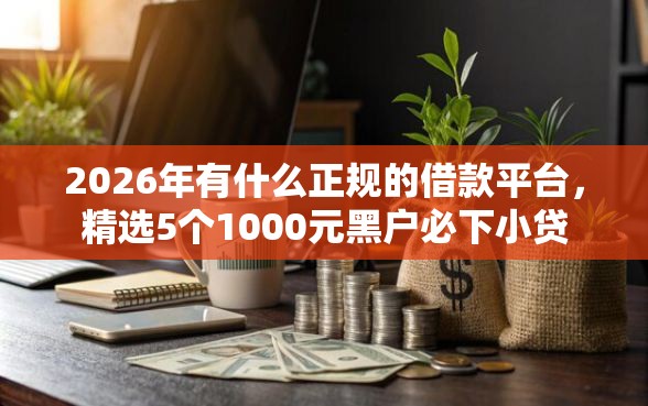 2026年有什么正规的借款平台，精选5个1000元黑户必下小贷