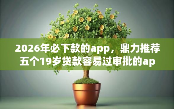 2026年必下款的app，鼎力推荐五个19岁贷款容易过审批的app