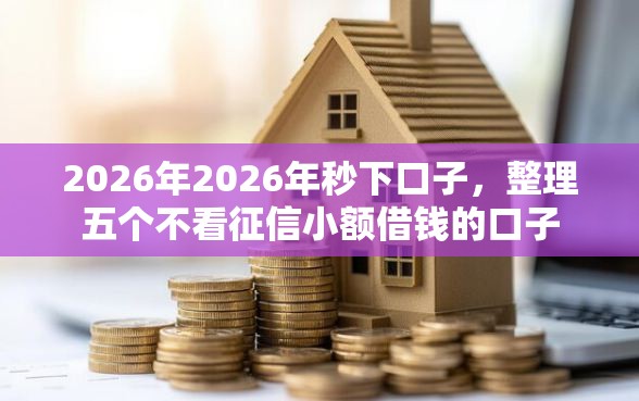 2026年2026年秒下口子，整理五个不看征信小额借钱的口子