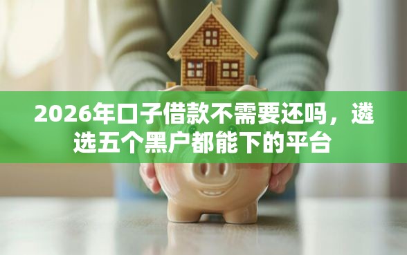 2026年口子借款不需要还吗，遴选五个黑户都能下的平台