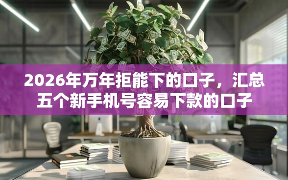 2026年万年拒能下的口子，汇总五个新手机号容易下款的口子