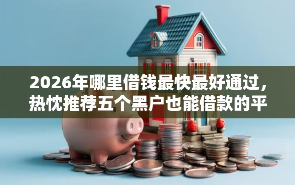 2026年哪里借钱最快最好通过，热忱推荐五个黑户也能借款的平台