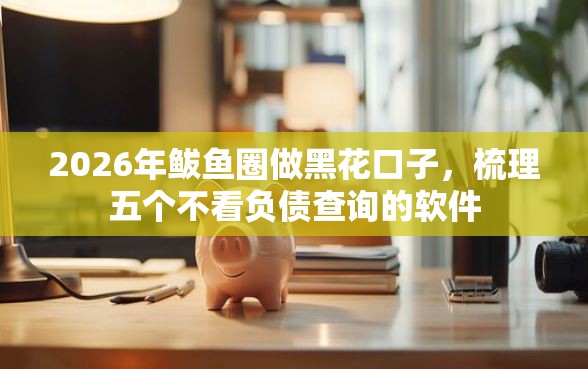 2026年鲅鱼圈做黑花口子，梳理五个不看负债查询的软件