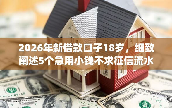 2026年新借款口子18岁，细致阐述5个急用小钱不求征信流水轻松贷的app