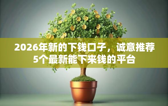 2026年新的下钱口子，诚意推荐5个最新能下来钱的平台
