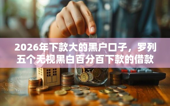 2026年下款大的黑户口子,罗列五个无视黑白百分百下款的借款软件 2026年下款大的黑户口子,罗列五个无视黑白百分百下款的借款软件