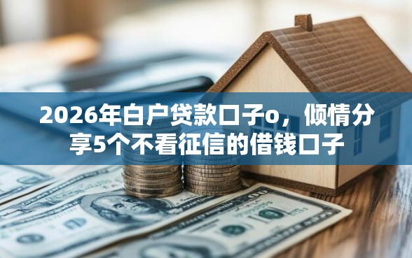 2026年白户贷款口子o，倾情分享5个不看征信的借钱口子