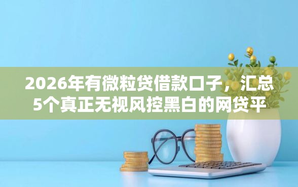 2026年有微粒贷借款口子,汇总5个真正无视风控黑白的网贷平台 2026年有微粒贷借款口子,汇总5个真正无视风控黑白的网贷平台