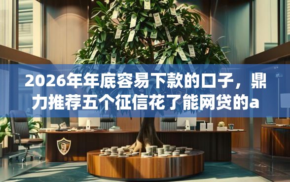 2026年年底容易下款的口子，鼎力推荐五个征信花了能网贷的app
