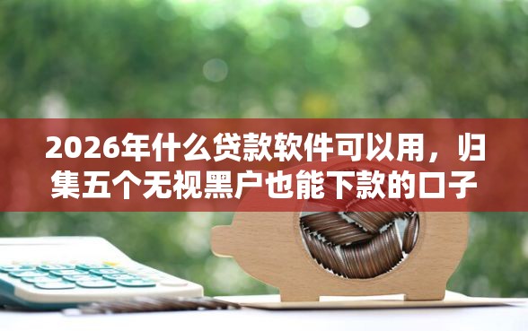 2026年什么贷款软件可以用，归集五个无视黑户也能下款的口子