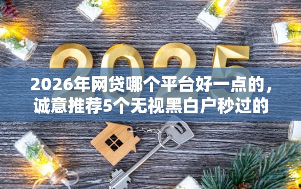 2026年网贷哪个平台好一点的，诚意推荐5个无视黑白户秒过的网贷