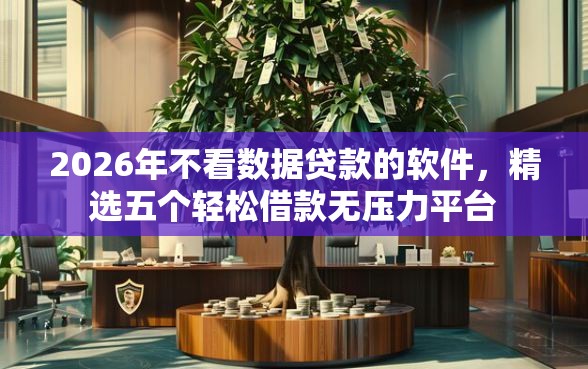2026年不看数据贷款的软件，精选五个轻松借款无压力平台