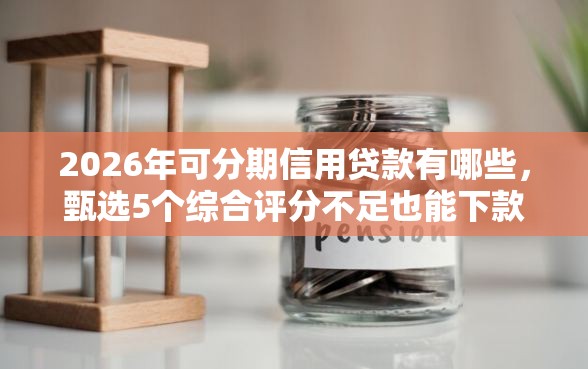 2026年可分期信用贷款有哪些，甄选5个综合评分不足也能下款的网贷