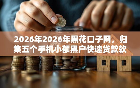 2026年2026年黑花口子网，归集五个手机小额黑户快速贷款软件