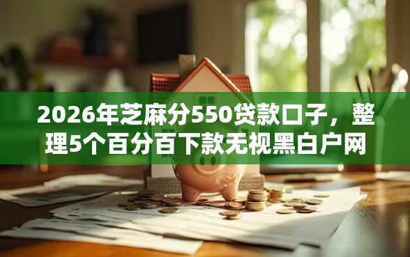 2026年芝麻分550贷款口子，整理5个百分百下款无视黑白户网贷