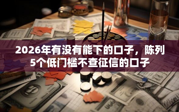 2026年有没有能下的口子，陈列5个低门槛不查征信的口子