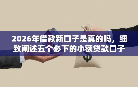 2026年借款新口子是真的吗，细致阐述五个必下的小额贷款口子
