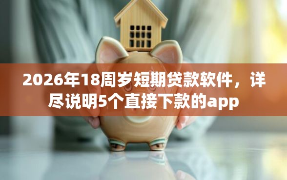 2026年18周岁短期贷款软件，详尽说明5个直接下款的app