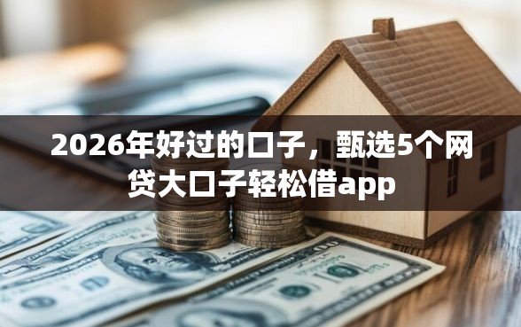 2026年好过的口子，甄选5个网贷大口子轻松借app