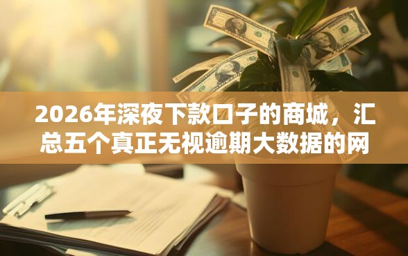 2026年深夜下款口子的商城，汇总五个真正无视逾期大数据的网贷软件