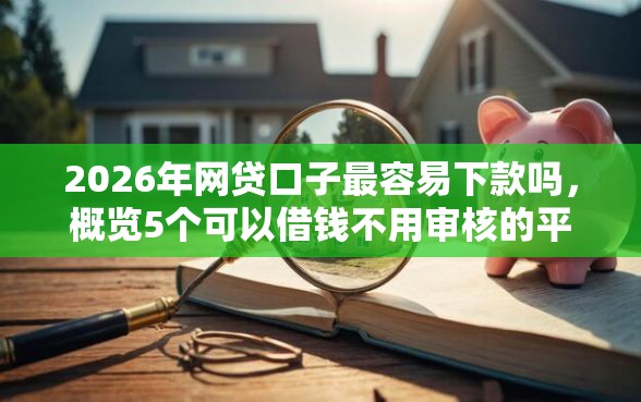 2026年网贷口子最容易下款吗，概览5个可以借钱不用审核的平台