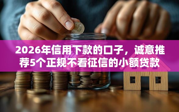 2026年信用下款的口子，诚意推荐5个正规不看征信的小额贷款平台