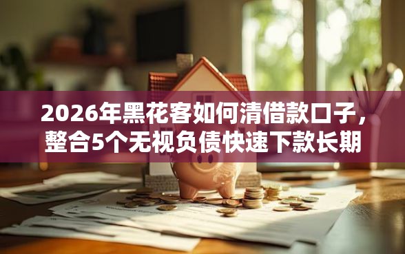 2026年黑花客如何清借款口子，整合5个无视负债快速下款长期网贷的平台