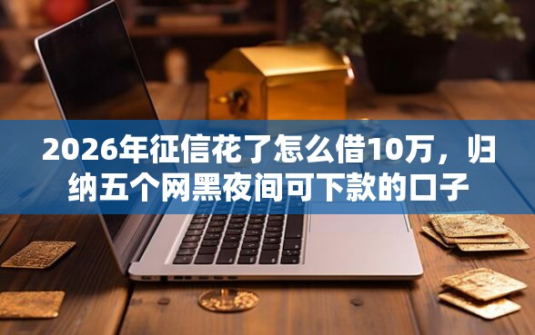 2026年征信花了怎么借10万，归纳五个网黑夜间可下款的口子