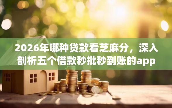 2026年哪种贷款看芝麻分,深入剖析五个借款秒批秒到账的app 2026年哪种贷款看芝麻分,深入剖析五个借款秒批秒到账的app