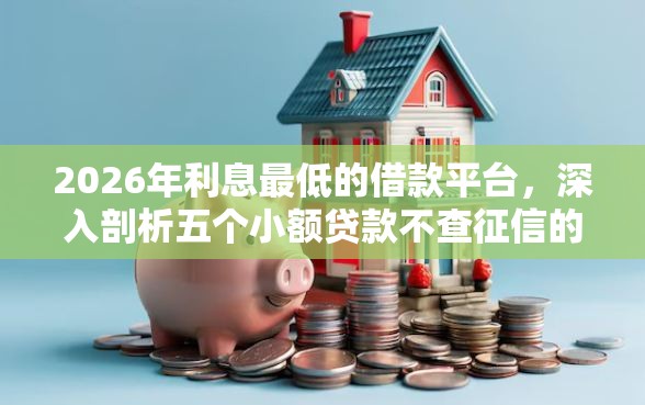 2026年利息最低的借款平台，深入剖析五个小额贷款不查征信的口子