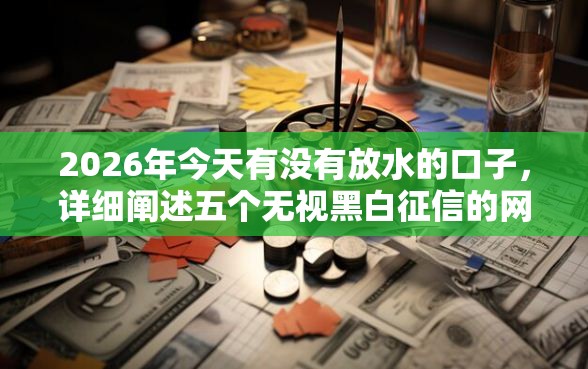 2026年今天有没有放水的口子，详细阐述五个无视黑白征信的网贷