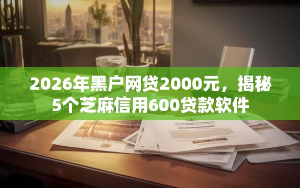 2026年黑户网贷2000元，揭秘5个芝麻信用600贷款软件