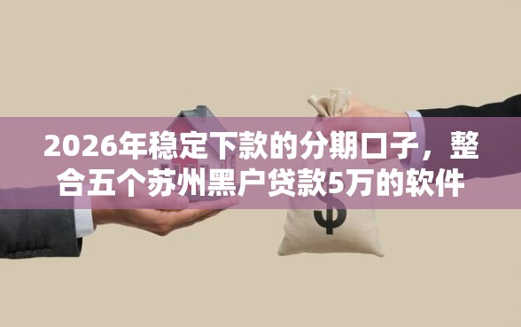 2026年稳定下款的分期口子，整合五个苏州黑户贷款5万的软件