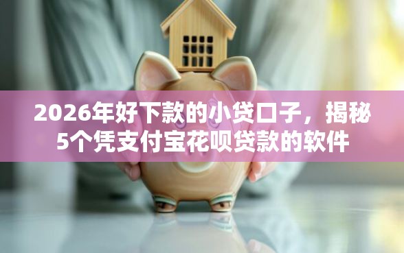 2026年好下款的小贷口子，揭秘5个凭支付宝花呗贷款的软件