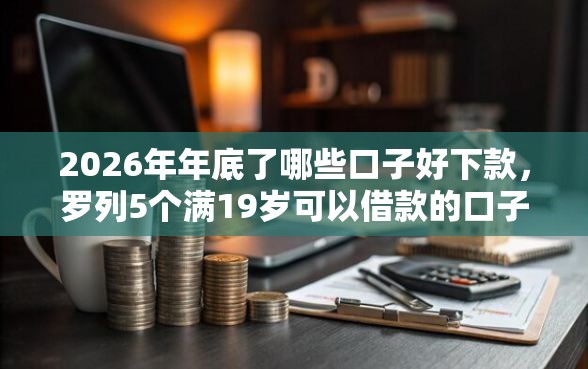 2026年年底了哪些口子好下款，罗列5个满19岁可以借款的口子
