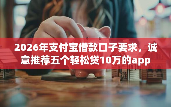 2026年支付宝借款口子要求，诚意推荐五个轻松贷10万的app