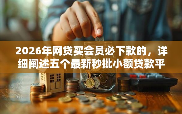 2026年网贷买会员必下款的，详细阐述五个最新秒批小额贷款平台
