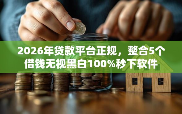 2026年贷款平台正规,整合5个借钱无视黑白100%秒下软件 2026年贷款平台正规,整合5个借钱无视黑白100%秒下软件