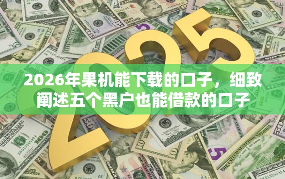 2026年果机能下载的口子，细致阐述五个黑户也能借款的口子