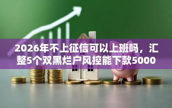 2026年不上征信可以上班吗，汇整5个双黑烂户风控能下款5000口子