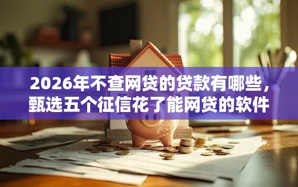2026年不查网贷的贷款有哪些，甄选五个征信花了能网贷的软件