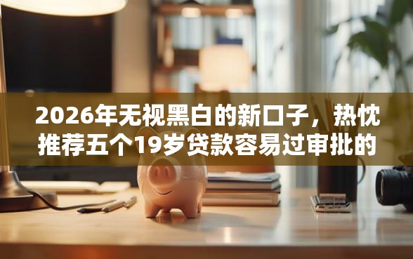 2026年无视黑白的新口子，热忱推荐五个19岁贷款容易过审批的平台