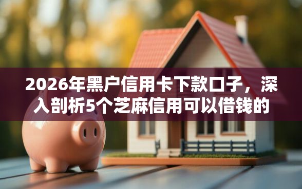 2026年黑户信用卡下款口子，深入剖析5个芝麻信用可以借钱的平台