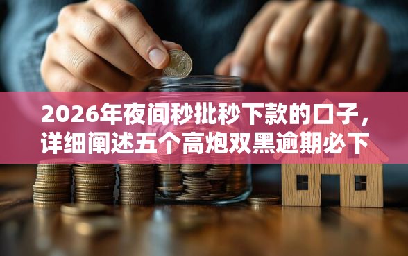 2026年夜间秒批秒下款的口子，详细阐述五个高炮双黑逾期必下款平台