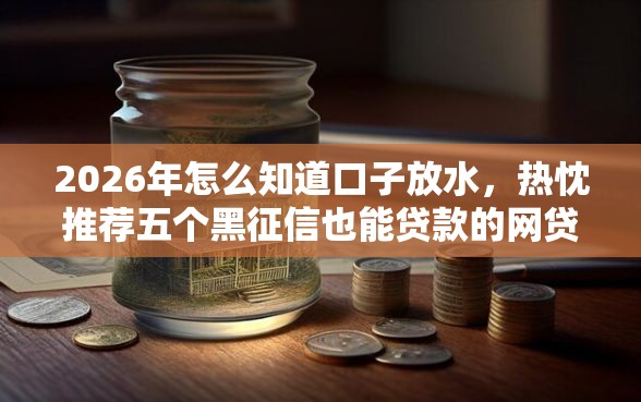 2026年怎么知道口子放水，热忱推荐五个黑征信也能贷款的网贷平台