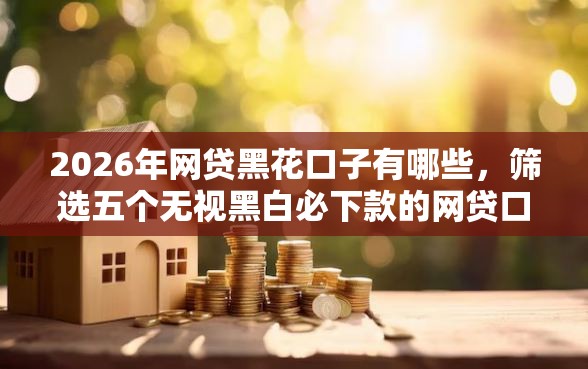 2026年网贷黑花口子有哪些，筛选五个无视黑白必下款的网贷口子